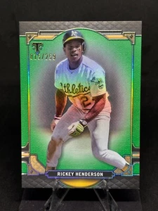 Rickey Henderson 2022 Topps Triple Threads #78 Emerald/259 Oakland Athletics - Imagen 1 de 2