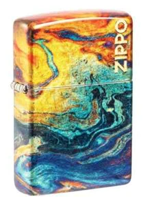 ZIPPO 540 COLORFUL DESIGN Windproof Lighter ADVERTISING 48778 NEW Mint in Box - Picture 1 of 2