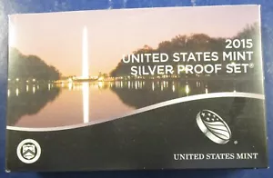2015 U S Mint Silver Proof Set - 14 monete - scatola originale e certificato di autenticità - (03) - Foto 1 di 9