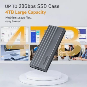 10/20Gbps M.2 NVMe & SATA Typ C USB 3.2 GEN 2 Adapter Externes SSD Gehäuse Case - Photo 1/14
