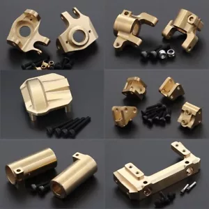 Brass Steering Knuckles Weights Axle Diff Covers for 1/10 Axial SCX10 II 90046/7 - Picture 1 of 20