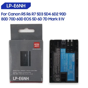 Batería LP-E6NH para Canon EOS 90D 80D 70D 60Da R5 R6 R7 5D3 5D4 6D2 5D Mark IV - Imagen 1 de 5