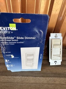 Leviton Dimmer 150 Watt LED und CFL 600 Watt Leuchte Mandel 6674-P0T - Bild 1 von 3
