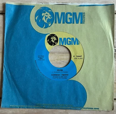 Conway Twitty- Fever / Boss Man- Mod Popcorn Rocker 45 on MGM - Hear - Image 1 of 3