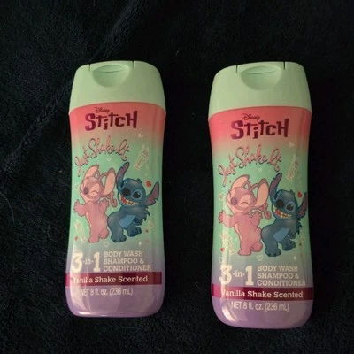 Disney STITCH JUST SHAKE IT VAINILLA aroma 3 en 1 lavado corporal champú y estado lote de 2 Foto 1 de 2