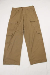 Salty men size 34x30 brown khaki cargo pants - Picture 1 of 18