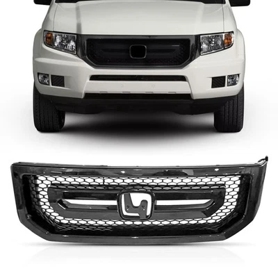 Front Grille For 2009-2011 Honda Ridgeline 71100-SJC-ZZ00 71100-SJCX-A2 Foto 1 de 4