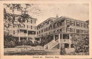 Edgartown MA Massachusetts Colonial Inn Vintage Postcard Posted 1951 - Picture 1 of 2