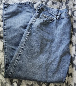 Wrangler Denim Jeans Mens 40x32 Blue Relaxed Fit - Picture 1 of 12