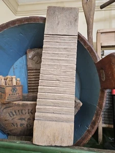 Bonito!!! Tablero exfoliante de lavado de madera primitivo antiguo hecho a mano del siglo XIX - Imagen 1 de 24