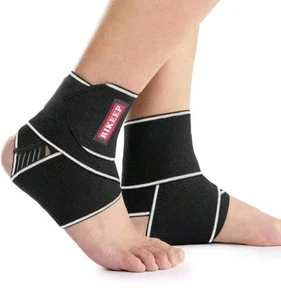 Knöchelstütze, Verstellbare Sprunggelenkbandage Atmungsaktiv Nylon Material Elastisch 1 Paar - Bild 1 von 3