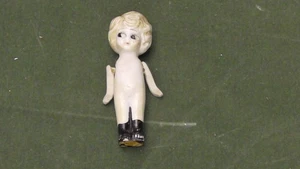 Vintage Blonde Porcelain Doll Jointed Arms Made In Japan Frozen Legs - Picture 1 of 6