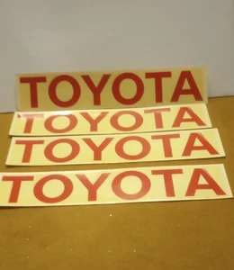 RARO Lote de 4 letreros/calcomanías de ventana multiusos Toyota NOS HYA-LAC - Imagen 1 de 7