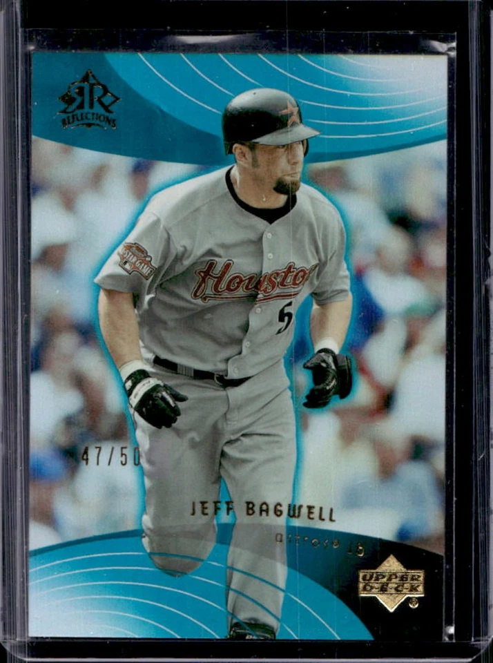 2005 Upper Deck Reflections Jeff Bagwell Turquoise #/50 Astros - Image 1 of 2