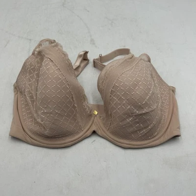 Chantelle Bra Womens 36H Nude Beige Lace Underwire Full Coverage Padded 16MNA - Image 1 of 4