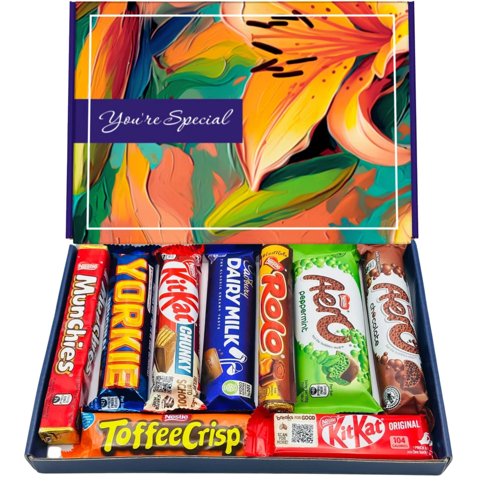 Chocolate Gift Set | Full-Sized Bars | Letterbox Friendly | Dairy Milk, Nestle K - Image 1 of 4