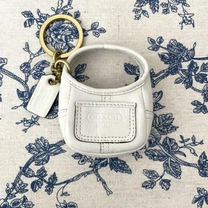COACH Mini Hobo Bag Key Ring Charm Vintage Authentic From Japan - Picture 1 of 24