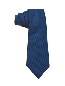 Turnbull & Asser klassische Krawatte einfarbig blau Handarbeit England Krawatte - Bild 1 von 9