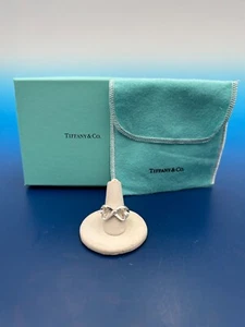 Anillo Tiffany Paloma Picasso plata esterlina doble corazón amoroso - Imagen 1 de 6