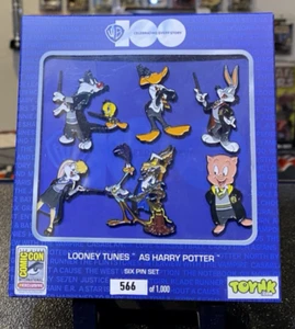 SDCC 2023 Exclusive Looney Tunes as Harry Potter 6-Pin Set Limited Unopened. - Picture 1 of 2
