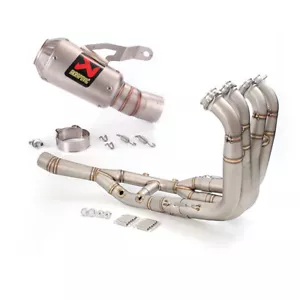 For BMW S1000RR S1000R Exhaust System Front Link Pipe Slip On 61mm Muffler Tips - Picture 1 of 8