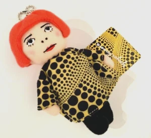 New Yayoi Kusama Soft Mascot Plush key Ring yellow Japan Mori Museum Limited - Bild 1 von 4