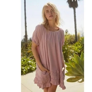 NWT FREE PEOPLE ENDLESS SUMMER SO SCENIC MINI DRESS Mauve Small - Picture 1 of 11