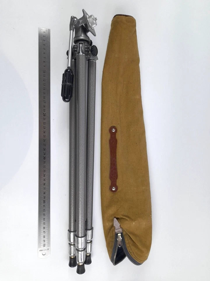 Excellent  Soviet tripod  ФШ-3 to the camera FSHU-3 Folding Tripod with case - Image 1 of 4