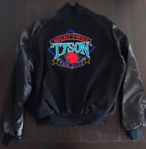 MIGHTY MIKE TYSON FAN CLUB ENTOURAGE VINTAGE BOXING JACKET XL 1990S NEW RARE Cover