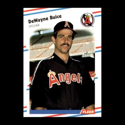 DeWayne Buice 1988 Fleer Rookie California Angels #487 R326U 85 - Image 1 of 2