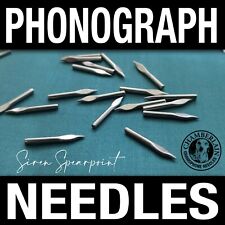 100 Speartip Phonograph NEEDLES for Vintage Shellac Gramophone Victrola Records