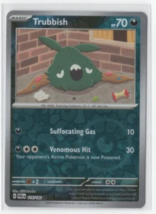 Pokemon Paradox Rift 116/182 Trubbish Reverse Holo - Foto 1 di 1