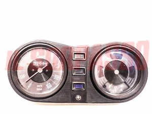 Tool Speedometer Dashboard Fiat 128 Sedan Black Original Used - Picture 1 of 3