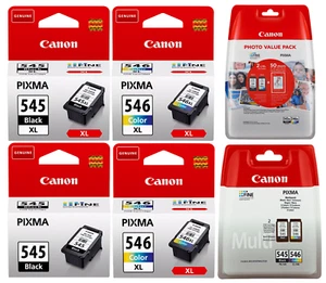 Original Canon PG545 CL546 XL Tinten Patronen PIXMA MG2555 TS3150 TS3350 TS3450 - Bild 1 von 7