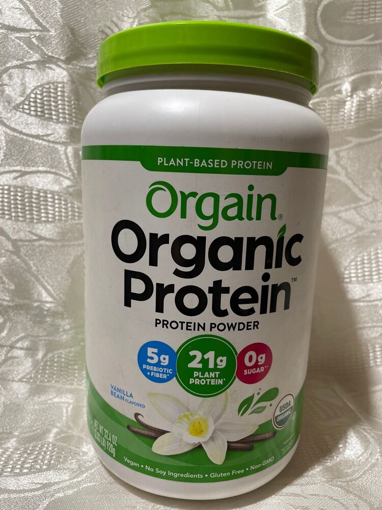 Orgain Organic Protein Plant Based Powder Vanilla Bean 2.03 lbs 3/2024+