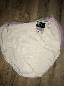 Bali Comfort Revolution Microfiber Panties 803R Ivory, Pink, Taupe 3Pk Size 8/9 - Picture 1 of 8