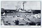 Bird's Eye View Of M & O Paper Mill At International Falls Minnesota MN Postcard