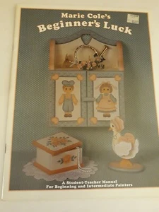 🌟 Marie Coles Beginner's Luck Tole Malerei Krant Buch Vintage (A5 - Bild 1 von 12