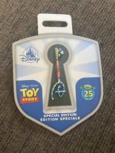 Disney Pixar Toy Story 25th Anniversary Collectible Key Pin - Picture 1 of 2