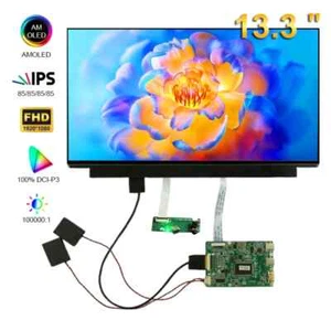 13.3'' OLED AMOLED Second Display FHD 1920x1080 Screen For Laptop PC HDMI USB C  - Picture 1 of 6