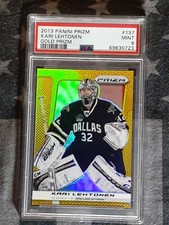PSA9 MINT 2013-14 Panini Prizm GOLD PRIZM /10 Kari Lehtonen #137