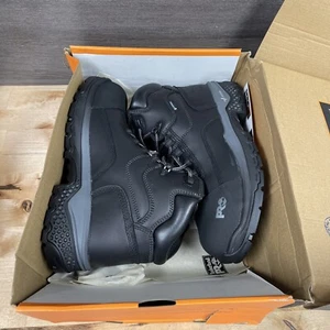 Timberland PRO Mens Black 6" Bosshog Compe Toe Waterproof Boots Size 8.5 New - Picture 1 of 5