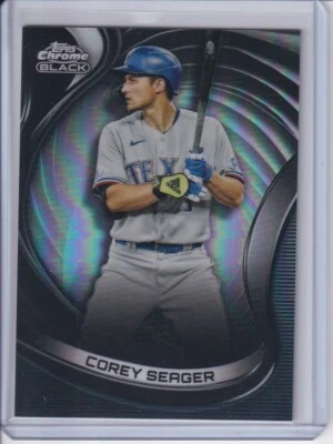 2022 Topps Chrome Black Corey Seager #1 Refractor /199 - Image 1 of 2