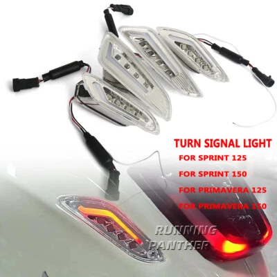 Luz intermitente trasera delantera para moto Vespa Primavera 125 150 Sprint 150 Foto 1 de 4