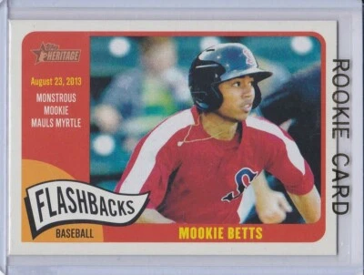 MOOKIE BETTS ROOKIE CARD 2014 Topps Heritage BASEBALL $$ RC Red Sox Dodgers HOT! - Image 1 of 2