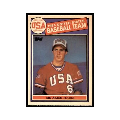 Sid Akins 1985 Topps Tiffany #390 Baseball Cards Baseball Card NM - Image 1 of 3