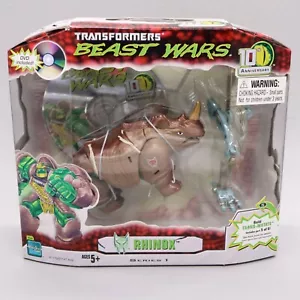 Transformers 10th Anniversary Beast Wars Series 1 Rhinox 2005 Hasbro Transmutate - Picture 1 of 13