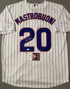 CHICAGO CUBS- MILES MASTROBUONI AUTOGRAPH #20 PINSTRIPE NIKE JERSEY JSA AS72798 - Picture 1 of 5