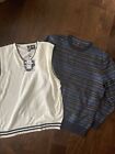 Lot Of Two Mens Sweaters Xl Ivory Nwt Long Sleeve Nautica