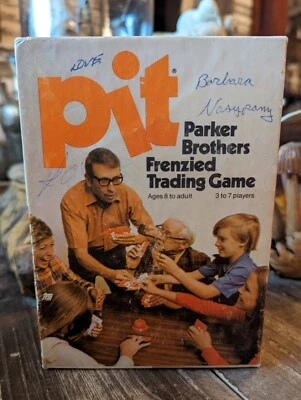 Vintage Pit Game 1973 Parker Brothers Frenzied Commodities Trading Card Game  - Image 1 of 4